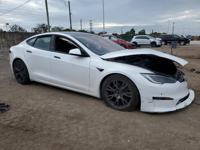 5YJSA1E50NF486446 - 2022 TESLA MODEL S WHITE photo 4