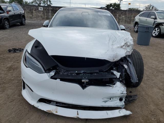 5YJSA1E50NF486446 - 2022 TESLA MODEL S WHITE photo 5