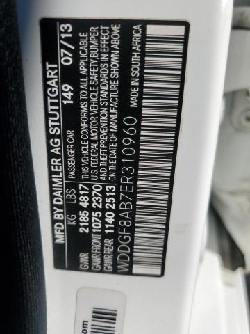 WDDGF8AB7ER310960 - 2014 MERCEDES-BENZ C 300 4MATIC WHITE photo 12