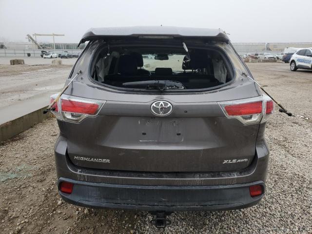 5TDJKRFH5FS118812 - 2015 TOYOTA HIGHLANDER XLE GRAY photo 6