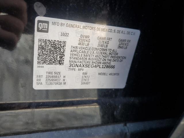 3GNAXSEG4PL128666 - 2023 CHEVROLET EQUINOX LS შავი ფოტო 13