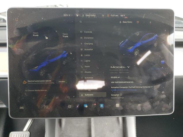 7SAYGDEE4PF638745 - 2023 TESLA MODEL Y أبيض صورة 9