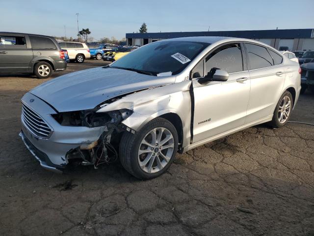 3FA6P0LU6KR142866 - 2019 FORD FUSION SE SILVER photo 1