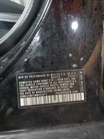 3VWC57BU1MM052812 - 2021 VOLKSWAGEN JETTA S 黑色 照片 13