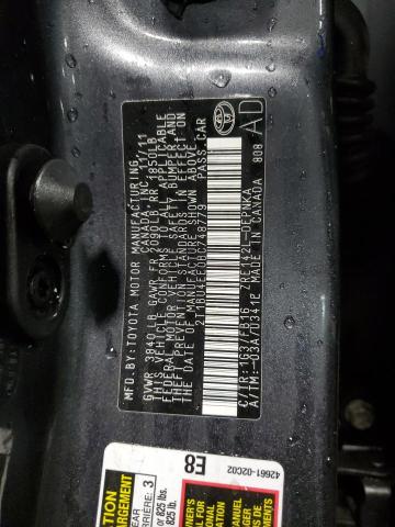 2T1BU4EE0BC748779 - 2011 TOYOTA COROLLA BASE 灰色 照片 12