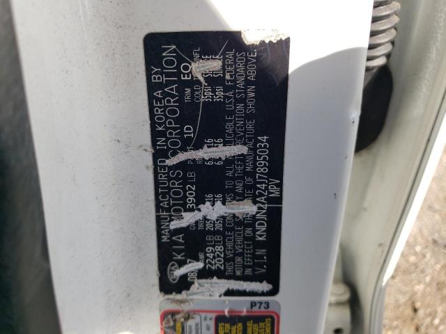 KNDJN2A24J7895034 - 2018 KIA SOUL თეთრი ფოტო 12