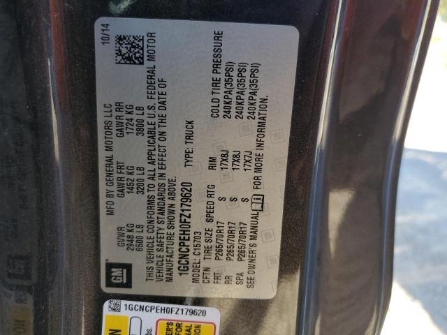 1GCNCPEH0FZ179620 - 2015 CHEVROLET SILVERADO C1500 黑色 照片 13