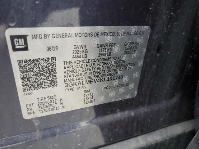 3GKALMEV4KL101740 - 2019 GMC TERRAIN SLE Blau Foto 13
