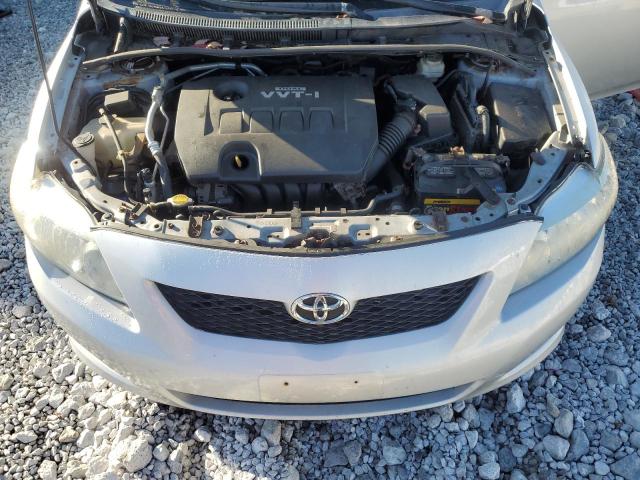 2T1BU40E59C167621 - 2009 TOYOTA COROLLA BASE SILVER photo 11