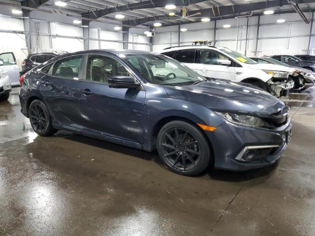 JHMFC1F32KX005217 - 2019 HONDA CIVIC EX BLUE photo 4