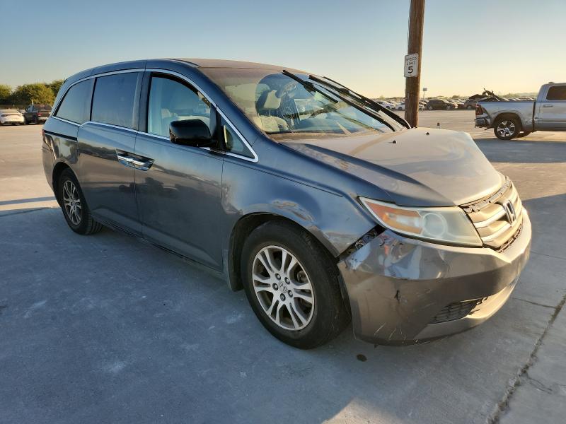 5FNRL5H45DB027348 - 2013 HONDA ODYSSEY EX ნაცრისფერი ფოტო 4