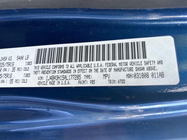 1J4BA3H15AL177285 - 2010 JEEP WRANGLER U SPORT Mavi foto 10