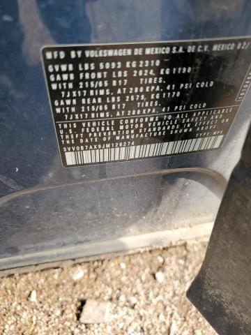 3VV0B7AX9JM126274 - 2018 VOLKSWAGEN TIGUAN S Mavi fotoğraf 13