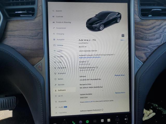 5YJSA1E26LF399704 - 2020 TESLA MODEL S 黑色 照片 9