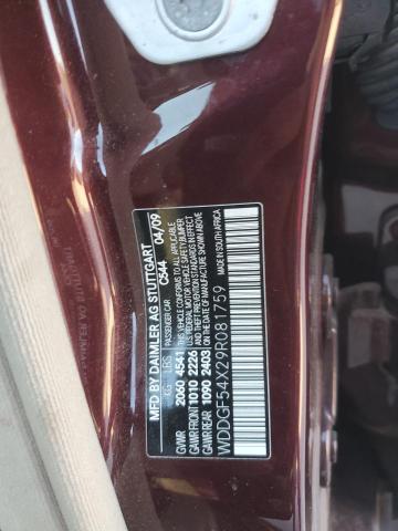 WDDGF54X29R081759 - 2009 MERCEDES-BENZ C 300 BURGUNDY photo 12