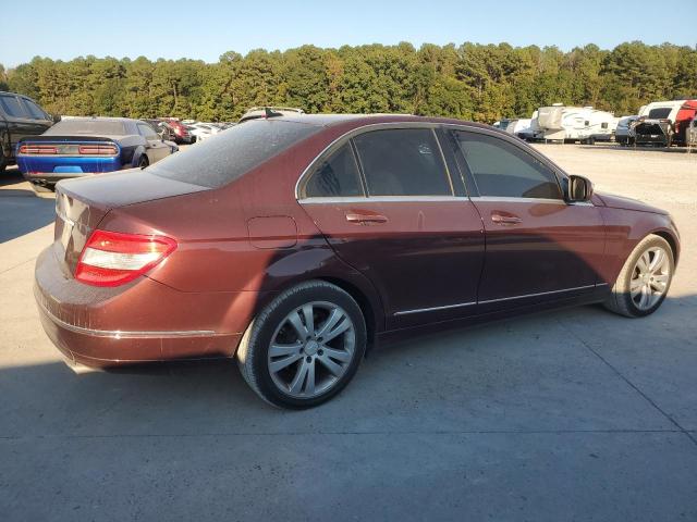 WDDGF54X29R081759 - 2009 MERCEDES-BENZ C 300 BURGUNDY photo 3