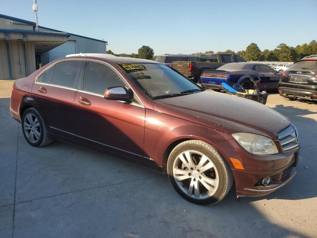 WDDGF54X29R081759 - 2009 MERCEDES-BENZ C 300 BURGUNDY photo 4