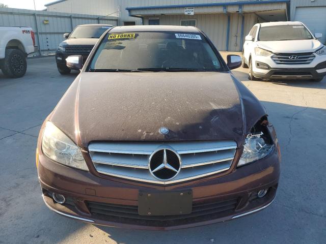 WDDGF54X29R081759 - 2009 MERCEDES-BENZ C 300 BURGUNDY photo 5