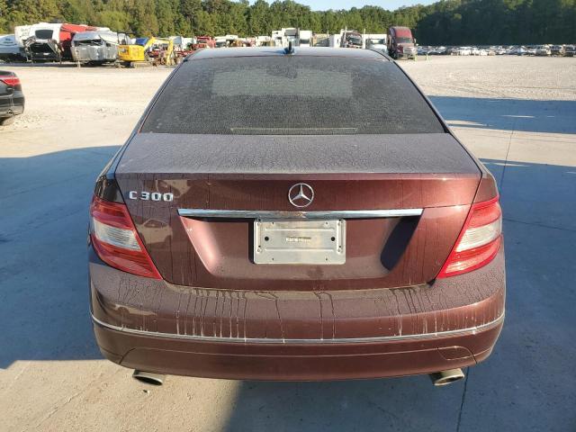WDDGF54X29R081759 - 2009 MERCEDES-BENZ C 300 BURGUNDY photo 6