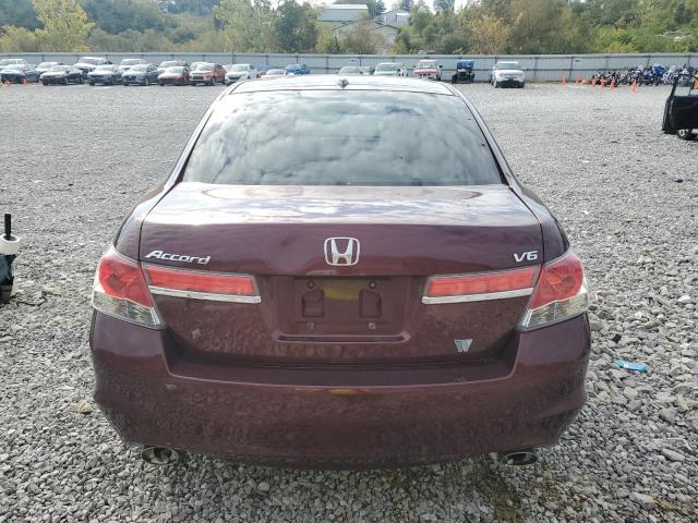 1HGCP3F89BA011648 - 2011 HONDA ACCORD EXL MAROON photo 6