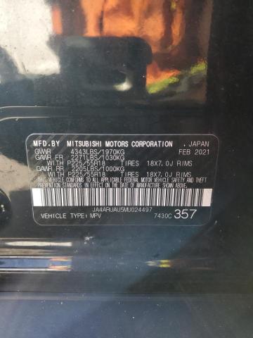 JA4ARUAU5MU024497 - 2021 MITSUBISHI OUTLANDER ES BLACK photo 13