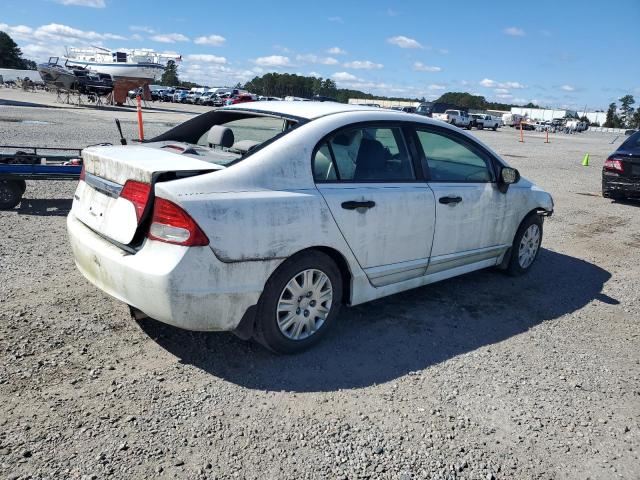 1HGFA16369L016909 - 2009 HONDA CIVIC VP WHITE photo 3