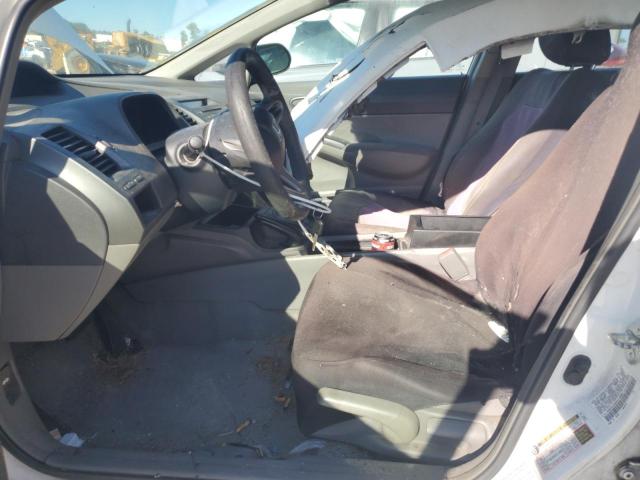1HGFA16369L016909 - 2009 HONDA CIVIC VP WHITE photo 7