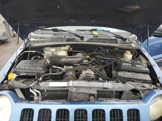 1J4GL48K74W275834 - 2004 JEEP LIBERTY SPORT BLUE photo 12