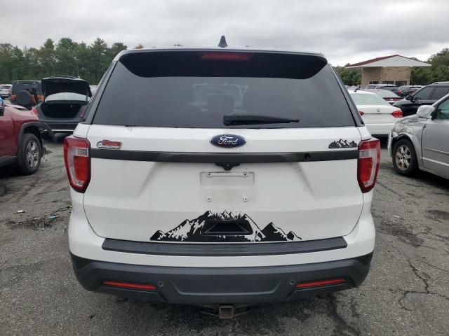 1FM5K8AR2JGA89957 - 2018 FORD EXPLORER POLICE INTERCEPTOR أبيض صورة 6