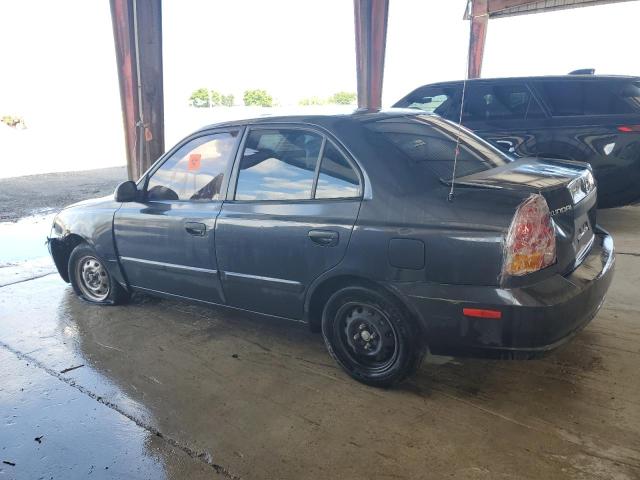 KMHCG45C25U670020 - 2005 HYUNDAI ACCENT GL BLACK photo 2