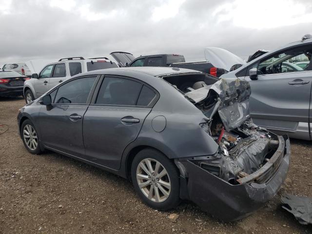 19XFB2F9XCE012643 - 2012 HONDA CIVIC EXL GRAY photo 2