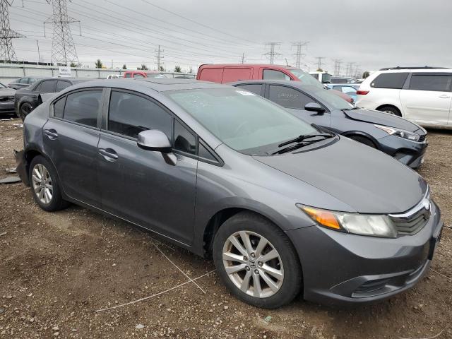 19XFB2F9XCE012643 - 2012 HONDA CIVIC EXL GRAY photo 4