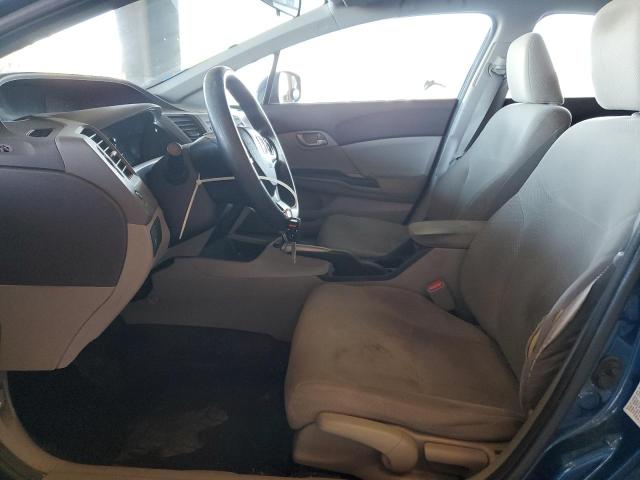 19XFB2F50CE359976 - 2012 HONDA CIVIC LX BLUE photo 7