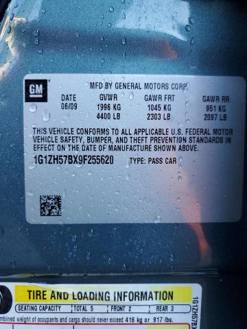 1G1ZH57BX9F255620 - 2009 CHEVROLET MALIBU 1LT BLUE photo 12