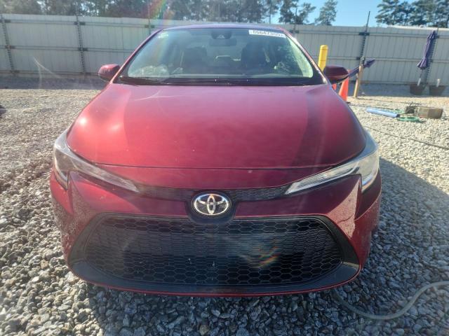 5YFEPMAE9NP321843 - 2022 TOYOTA COROLLA LE BURGUNDY photo 5