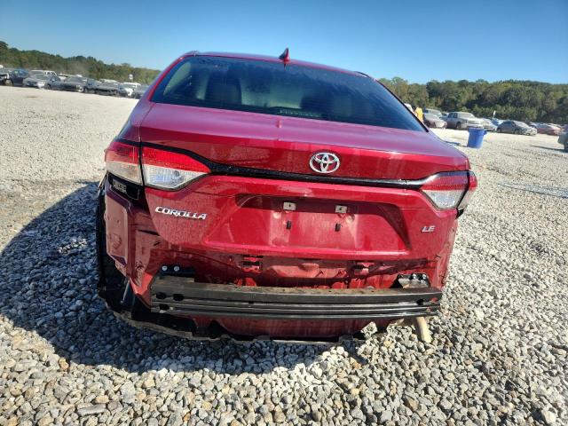 5YFEPMAE9NP321843 - 2022 TOYOTA COROLLA LE BURGUNDY photo 6