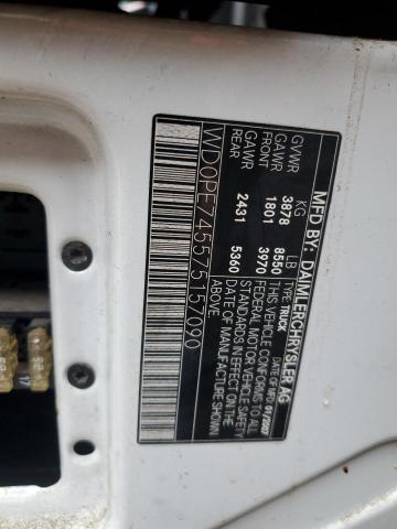 WD0PE745575157090 - 2007 DODGE SPRINTER 2500 Blanc photo 13