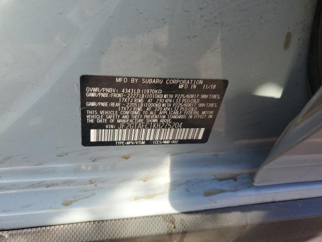 JF2GTAEC1KH275204 - 2019 SUBARU CROSSTREK PREMIUM Bleu photo 12