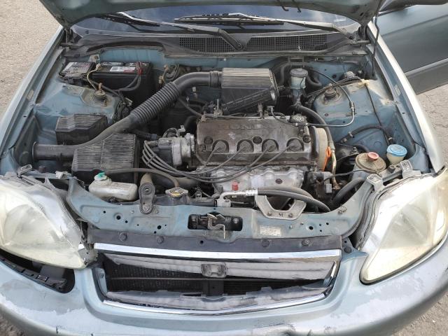 2HGEJ6617YH545899 - 2000 HONDA CIVIC BASE BLUE photo 11