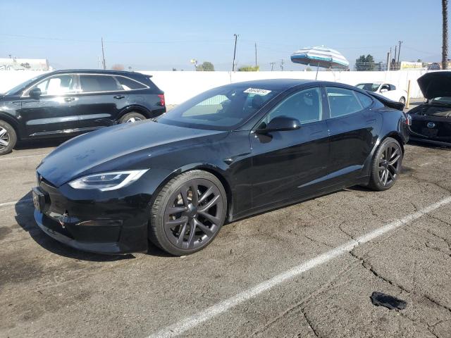 5YJSA1E52MF443578 - 2021 TESLA MODEL S BLACK photo 1
