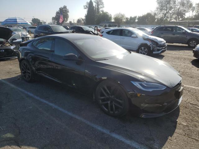 5YJSA1E52MF443578 - 2021 TESLA MODEL S BLACK photo 4