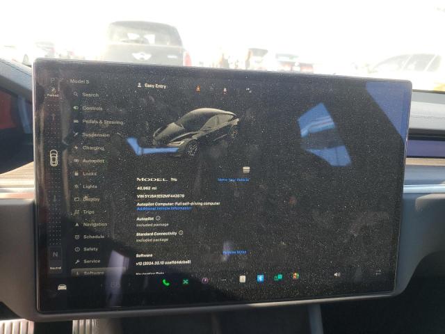 5YJSA1E52MF443578 - 2021 TESLA MODEL S BLACK photo 9