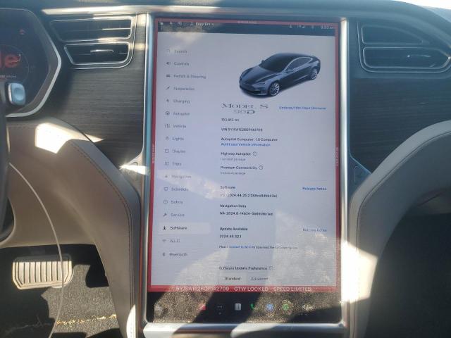 5YJSA1E26GF142709 - 2016 TESLA MODEL S GRAY photo 9