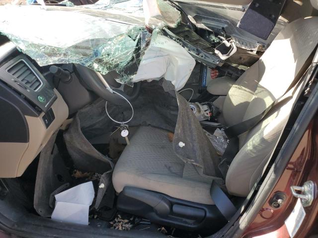 19XFB2F55EE241120 - 2014 HONDA CIVIC LX RED photo 7