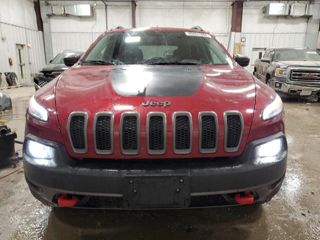 1C4PJMBS1HW569238 - 2017 JEEP CHEROKEE TRAILHAWK RED photo 5