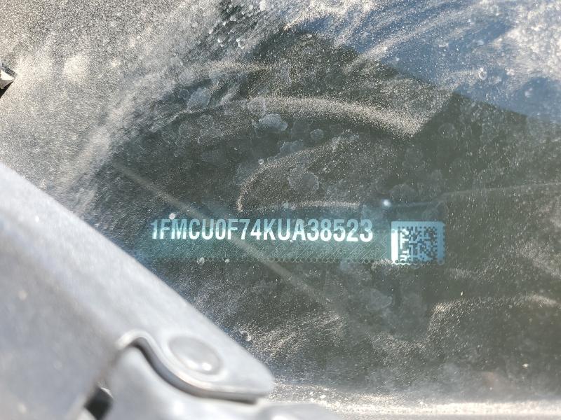 1FMCU0F74KUA38523 - 2019 FORD ESCAPE S CHARCOAL photo 12