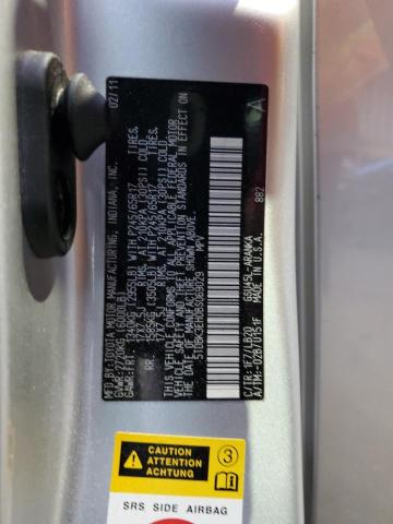 5TDBK3EH0BS069029 - 2011 TOYOTA HIGHLANDER BASE Plata foto 13