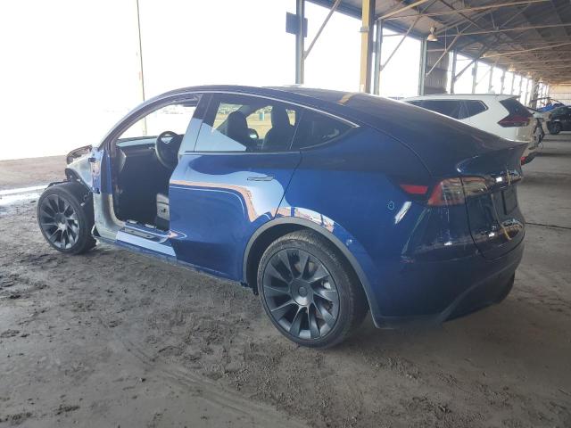 7SAYGAEE2PF582870 - 2023 TESLA MODEL Y Bleu photo 2