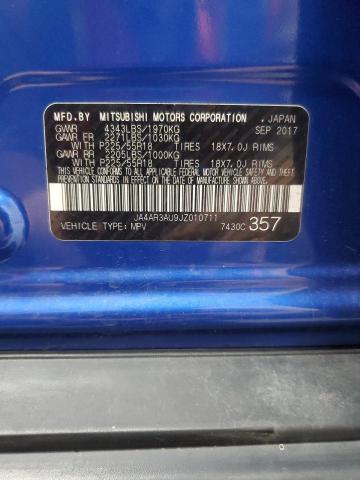 JA4AR3AU9JZ010711 - 2018 MITSUBISHI OUTLANDER ES Bleu photo 13