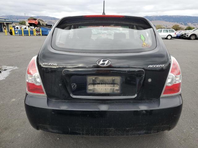 KMHCM36C49U139425 - 2009 HYUNDAI ACCENT GS BLACK photo 6